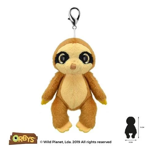 Orbys 8cm Sloth Clip-On Plush