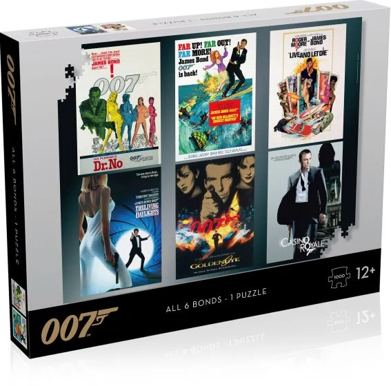 James Bond 007 Actor Debut Poster 1000 Piece Jigsaw Puzzle