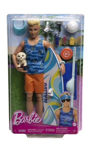Barbie Move Ken Doll with Surfboard