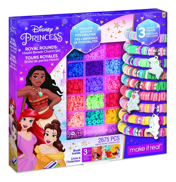 Disney Princess Royal Rounds Heishi Beads Charm Set